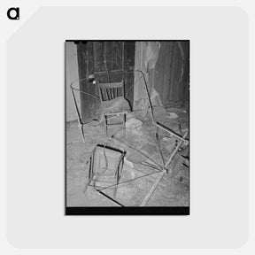 アートポストカード-Interior of Abandoned Farmhouse, McIntosh County, Oklahoma
 - ラッセル リー Postcard.