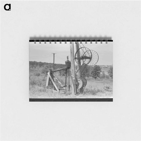 アートメモ帳-Pumping Rig, Seminole Oil Field, Oklahoma
 - ラッセル リー Memo.