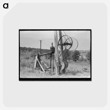 アートポストカード-Pumping Rig, Seminole Oil Field, Oklahoma
 - ラッセル リー Postcard.
