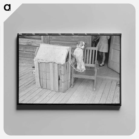 アートパネル-Rear View of Mexican House, San Antonio, Texas
 - ラッセル リー Canvas.