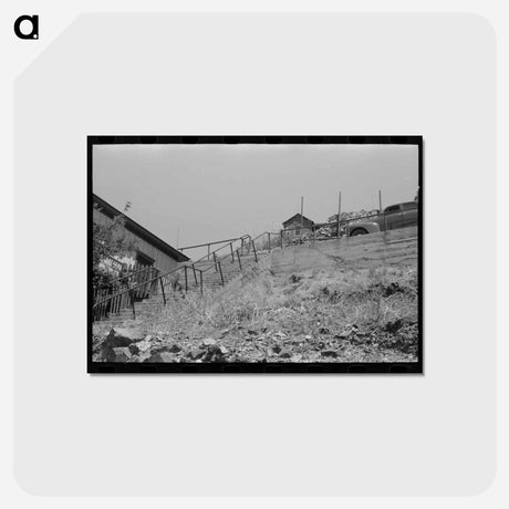 アートポストカード-Bisbee Streetscape
 - ラッセル リー Postcard.