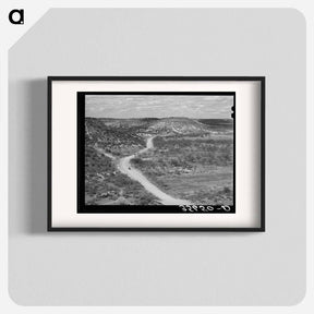 アートポスター-Rocky, Hilly Country in Kimble County, Texas
 - ラッセル リー Poster.