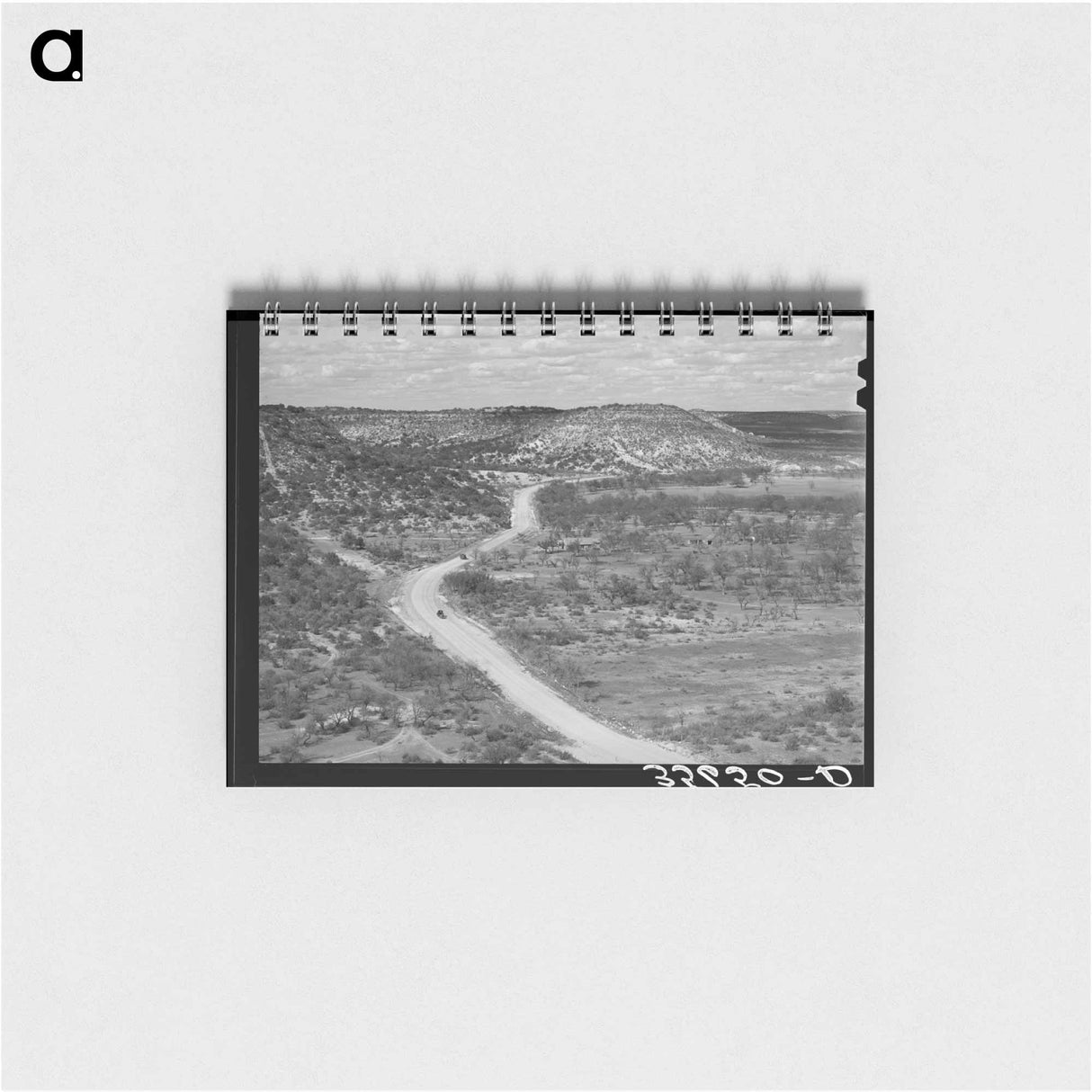 アートメモ帳-Rocky, Hilly Country in Kimble County, Texas
 - ラッセル リー Memo.
