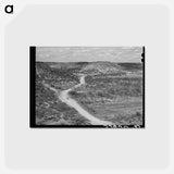 アートポストカード-Rocky, Hilly Country in Kimble County, Texas
 - ラッセル リー Postcard.