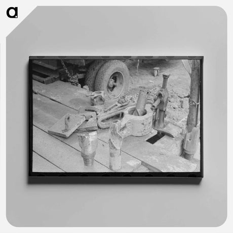 アートパネル-Oil Field Workers, Kilgore, Texas
 - ラッセル リー Canvas.