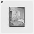 アートメモ帳-Tenant Farmer's Bedroom with American Flag Quilt
 - ラッセル リー Memo.