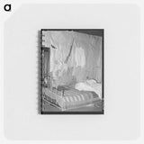 アートメモ帳-Tenant Farmer's Bedroom with American Flag Quilt
 - ラッセル リー Memo.