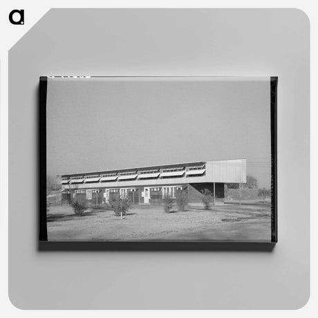 アートパネル-Row of Apartments, Yuba City Farm Workers' Camp
 - ラッセル リー Canvas.