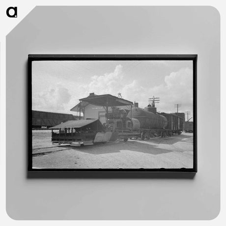 アートパネル-Railroad Weed Burner, Port Barre, Louisiana
 - ラッセル リー Canvas.