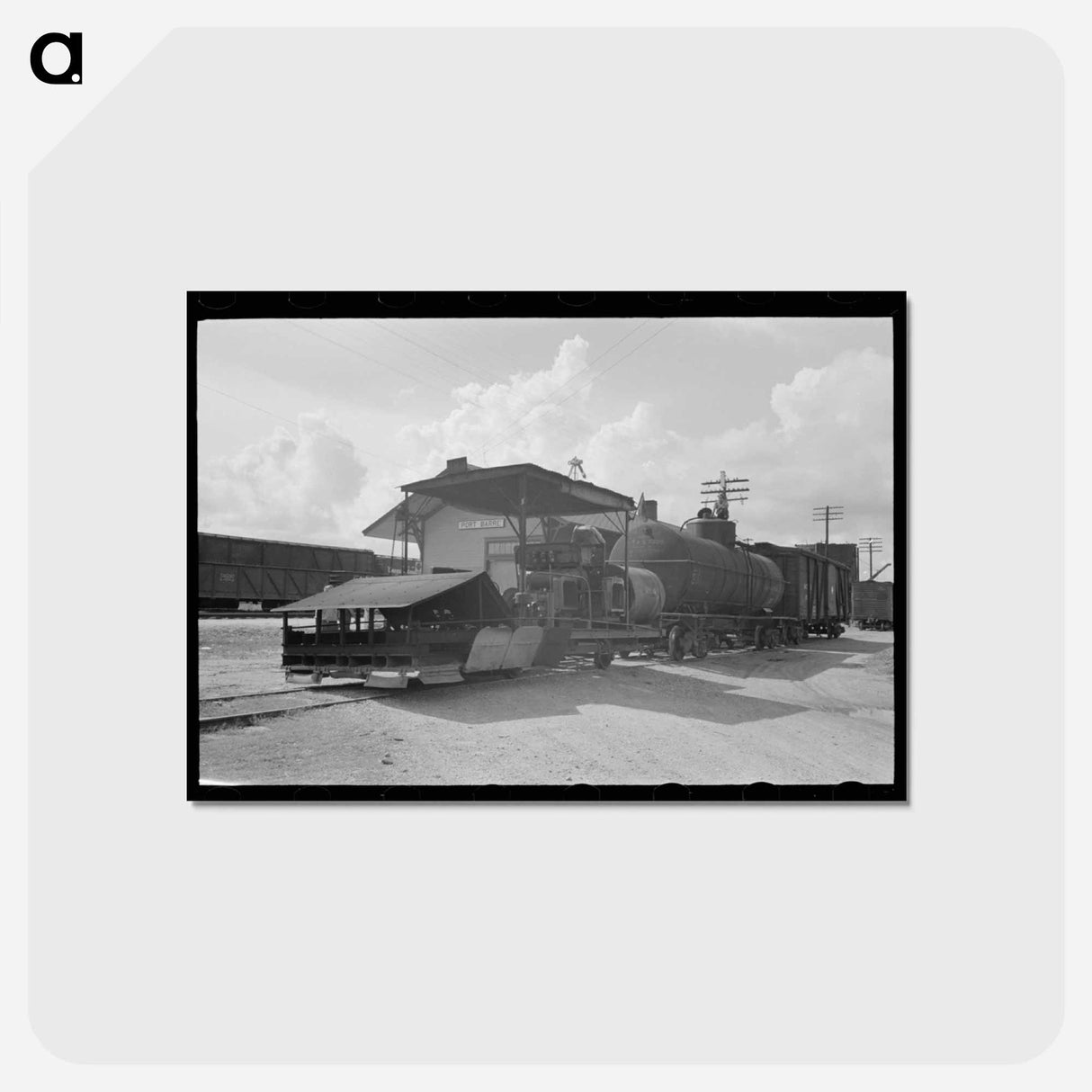 アートポストカード-Railroad Weed Burner, Port Barre, Louisiana
 - ラッセル リー Postcard.