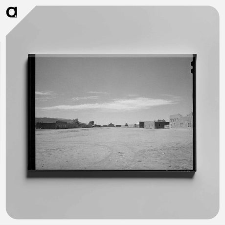 アートパネル-Houses on the Main Square, Garcia, Colorado
 - ラッセル リー Canvas.