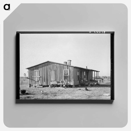 アートパネル-Children of the Scarbroughs in Front of Farm Home
 - ラッセル リー Canvas.