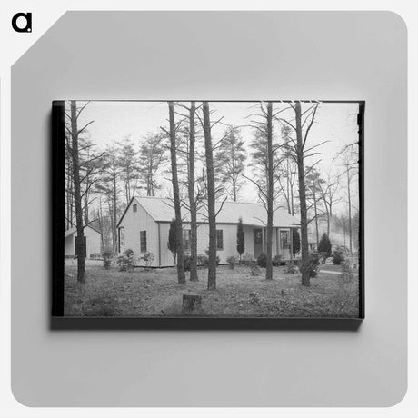 アートパネル-Steel House, Greenbelt, Maryland
 - ラッセル リー Canvas.