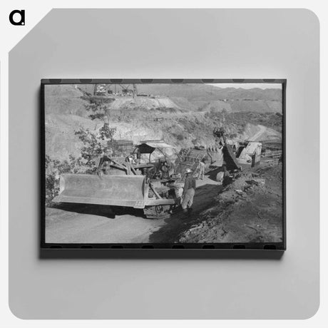 アートパネル-Shasta Dam Under Construction, Shasta, California
 - ラッセル リー Canvas.