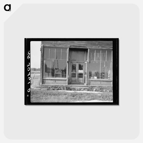 アートポストカード-Closed Store in Logging Town
 - ラッセル リー Postcard.
