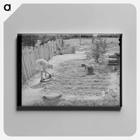 アートパネル-The Whinery Children in Pie Town, New Mexico
 - ラッセル リー Canvas.