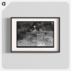 アートポスター-Grave in the Cemetery at Santa Rita
 - ラッセル リー Poster.