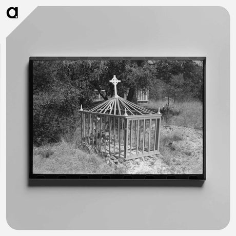 アートパネル-Grave in the Cemetery at Santa Rita
 - ラッセル リー Canvas.