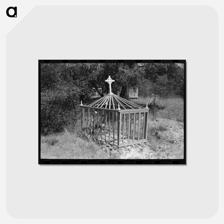 アートポストカード-Grave in the Cemetery at Santa Rita
 - ラッセル リー Postcard.