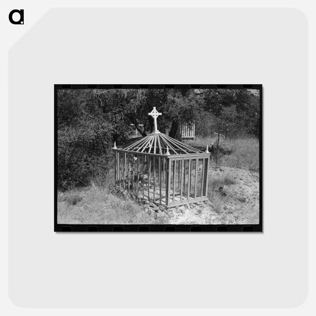 アートポストカード-Grave in the Cemetery at Santa Rita
 - ラッセル リー Postcard.