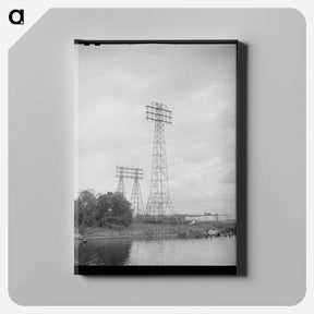 アートパネル-Power Lines, Port of Houston
 - ラッセル リー Canvas.