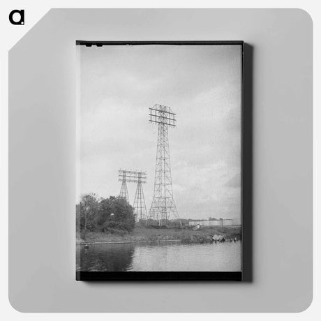 アートパネル-Power Lines, Port of Houston
 - ラッセル リー Canvas.
