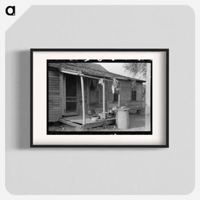 アートポスター-Rear Porch of FSA Client's Old Home, Caruthersville, Missouri
 - ラッセル リー Poster.