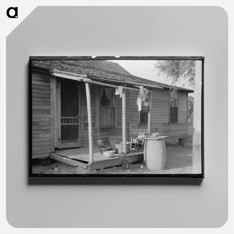 アートパネル-Rear Porch of FSA Client's Old Home, Caruthersville, Missouri
 - ラッセル リー Canvas.