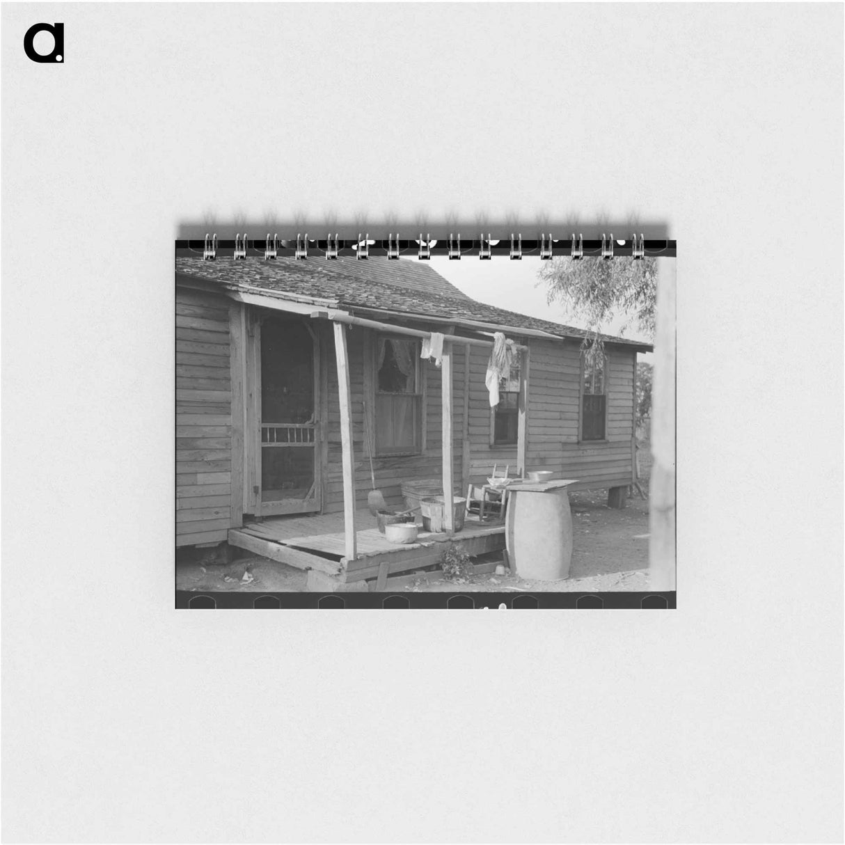 アートメモ帳-Rear Porch of FSA Client's Old Home, Caruthersville, Missouri
 - ラッセル リー Memo.