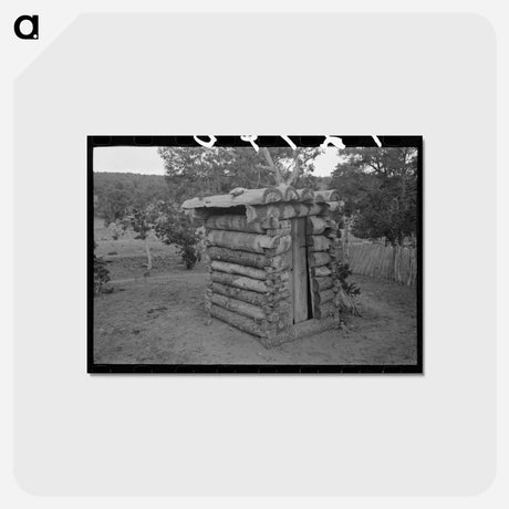 アートポストカード-Log Privy on Homesteader's Farm, Pie Town, New Mexico
 - ラッセル リー Postcard.