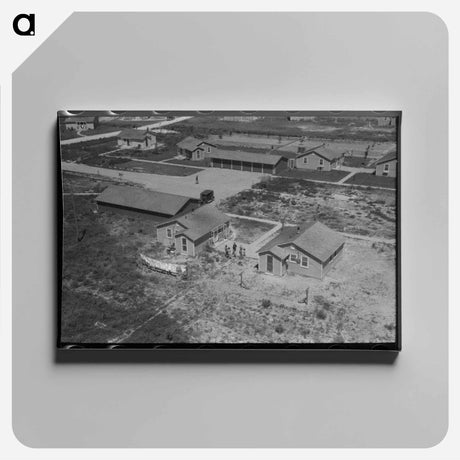 アートパネル-Farm Security Administration Labor Camp Dwellings
 - ラッセル リー Canvas.