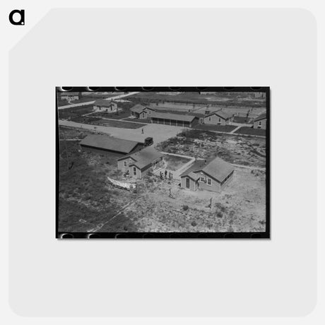 アートポストカード-Farm Security Administration Labor Camp Dwellings
 - ラッセル リー Postcard.