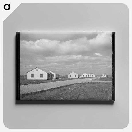 アートパネル-Houses for Permanent Agricultural Workers at Migratory Labor Camp
 - ラッセル リー Canvas.