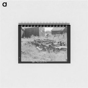アートメモ帳-Sled Runners, Abandoned Lumber Camp, Gemmel, Minnesota
 - ラッセル リー Memo.