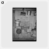 アートポストカード-Arkansas River Bottoms Kitchen Interior
 - ラッセル リー Postcard.