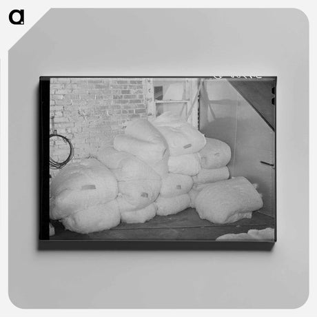 アートパネル-Cotton Bats Mattress Factory, San Angelo, Texas
 - ラッセル リー Canvas.