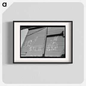 アートポスター-Fascism and Uncle Sam Sign on Box Car, Crystal City, Texas
 - ラッセル リー Poster.