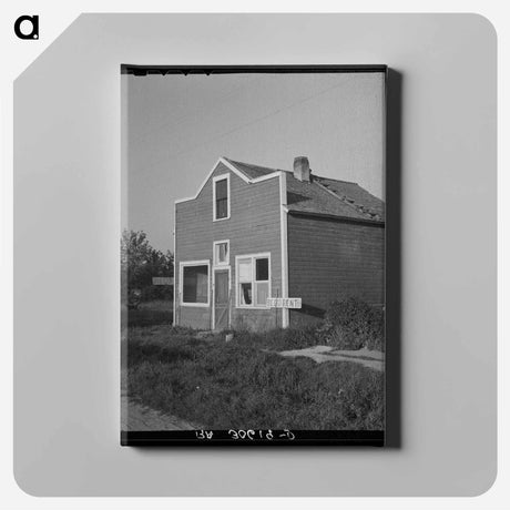 アートパネル-Boarding House at Littlefork, Minnesota
 - ラッセル リー Canvas.