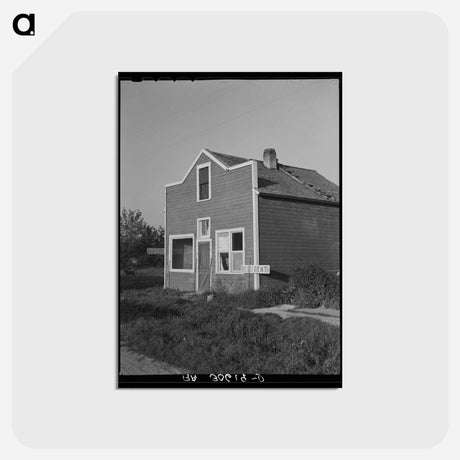 アートポストカード-Boarding House at Littlefork, Minnesota
 - ラッセル リー Postcard.