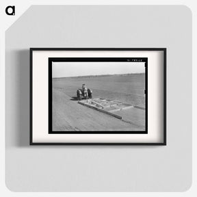 アートポスター-Tractor Pulling Wooden Floater, El Indio, Texas
 - ラッセル リー Poster.