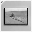 アートパネル-Tractor Pulling Wooden Floater, El Indio, Texas
 - ラッセル リー Canvas.