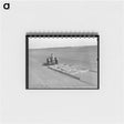 アートメモ帳-Tractor Pulling Wooden Floater, El Indio, Texas
 - ラッセル リー Memo.
