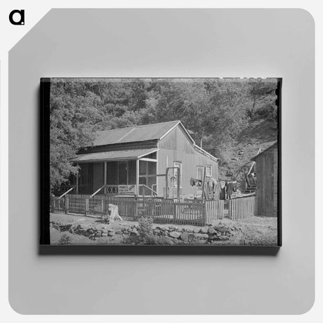 アートパネル-House in Mogollon, New Mexico
 - ラッセル リー Canvas.