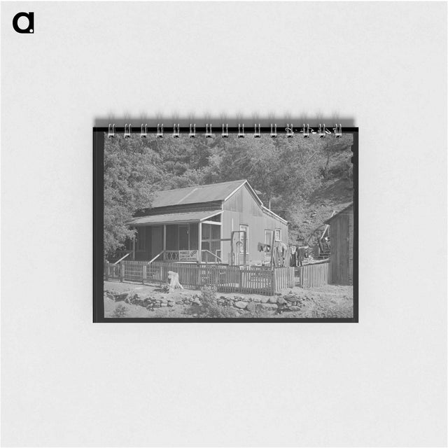 アートメモ帳-House in Mogollon, New Mexico
 - ラッセル リー Memo.