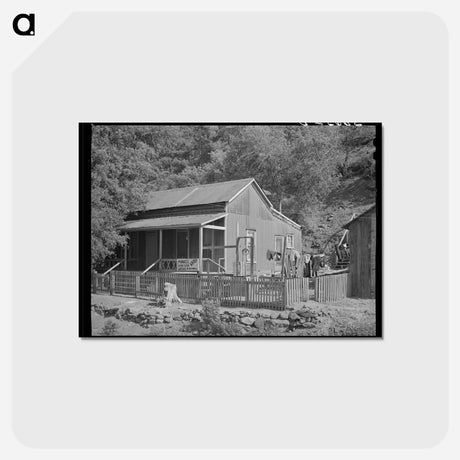 アートポストカード-House in Mogollon, New Mexico
 - ラッセル リー Postcard.