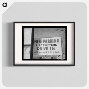 アートポスター-Parking for Aircraft Employees
 - ラッセル リー Poster.