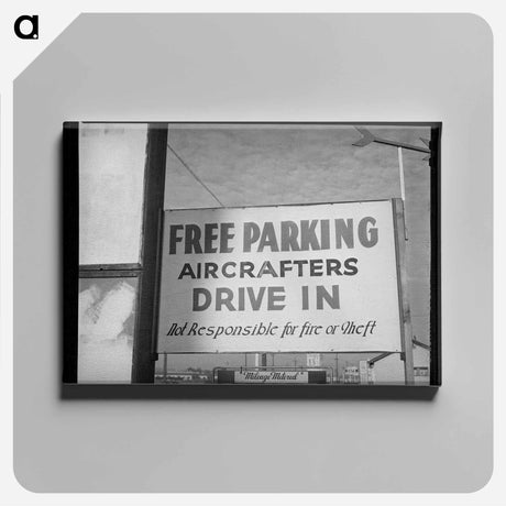 アートパネル-Parking for Aircraft Employees
 - ラッセル リー Canvas.