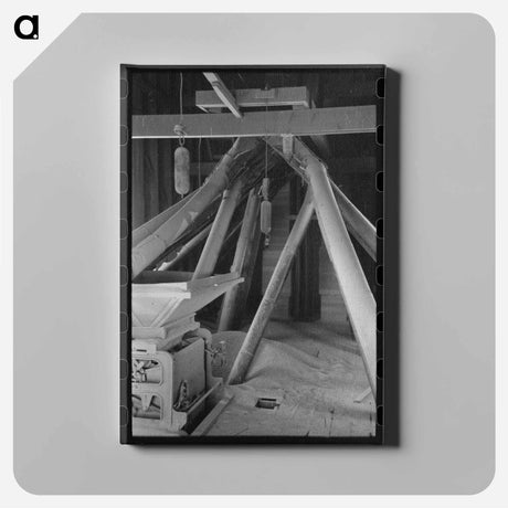 アートパネル-Directing Bulk Wheat, Eureka Flats, Walla Walla County, Washington
 - ラッセル リー Canvas.