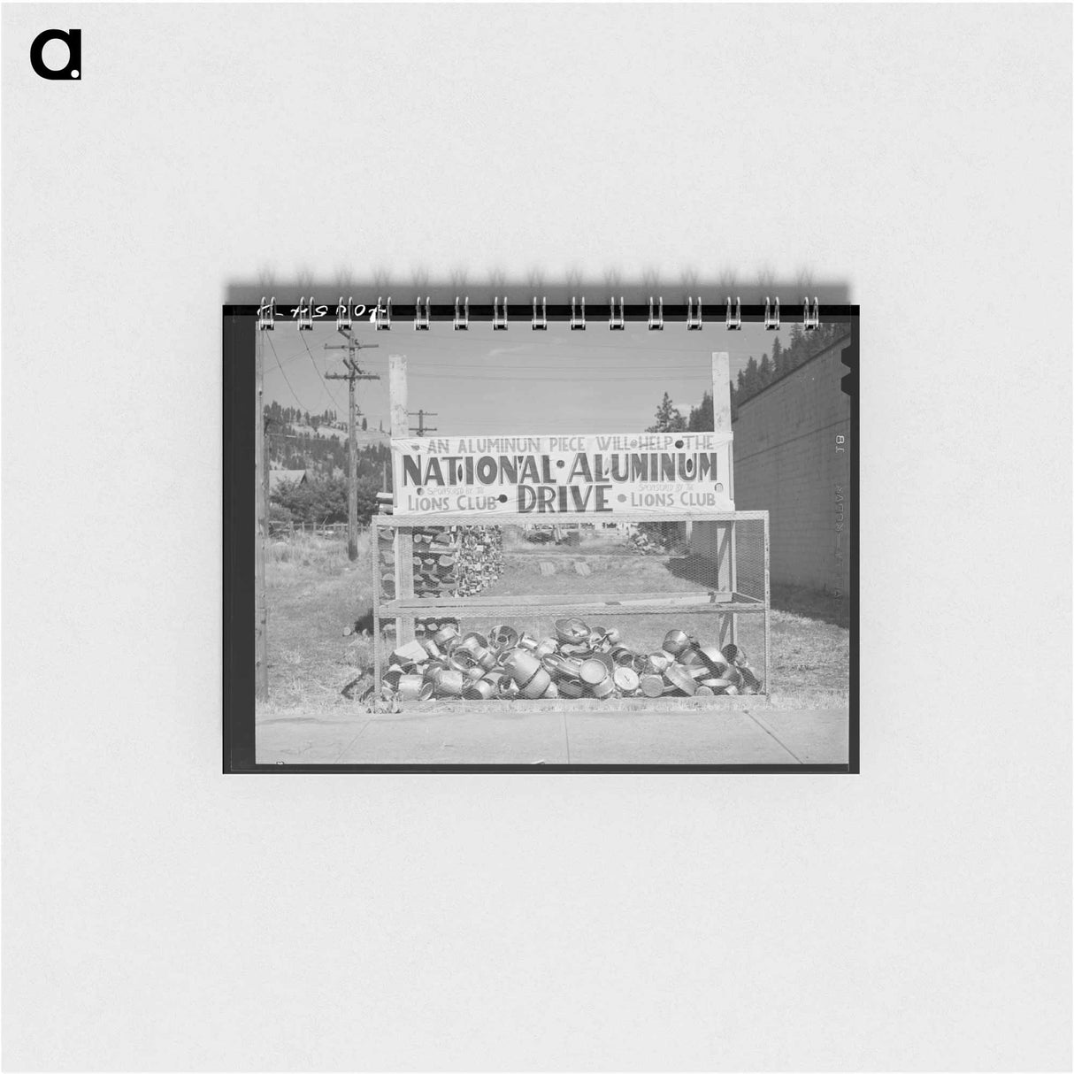 アートメモ帳-Aluminum Collection, Orofino, Idaho
 - ラッセル リー Memo.
