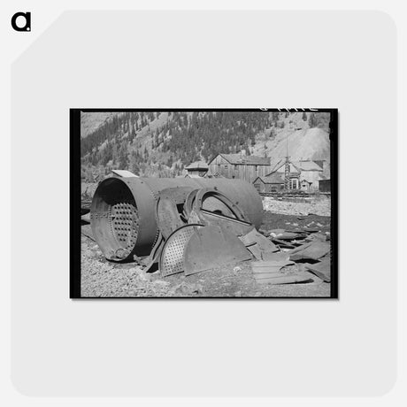 アートポストカード-Remains of Boiler, Eureka Mining Camp
 - ラッセル リー Postcard.